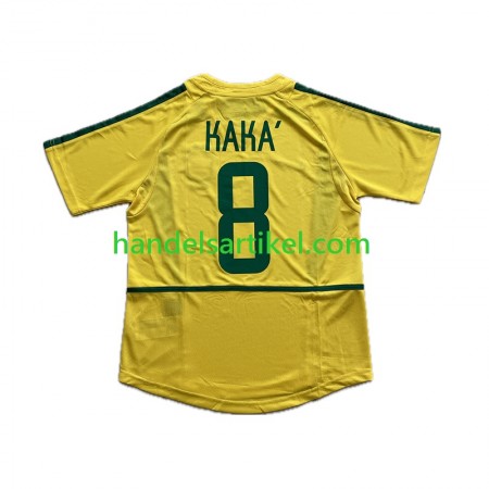 Brasilien KAKA 8 Retro Heim Trikotsatz 2002 Kurzarm
